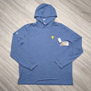 Johnnie O President's Cup Remmy Hoodie Mens XL Lake Blue Sun Protection Pullover